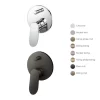 Van gật gù điều chỉnh nóng lạnh kèm nút chuyển hướng TOTO TBG01304BA 2 Van gật gù điều chỉnh nóng lạnh kèm nút chuyển hướng TOTO TBG01304BA