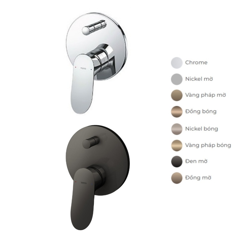 Van gật gù điều chỉnh nóng lạnh kèm nút chuyển hướng TOTO TBG01304BA 12 Van gật gù TOTO TBG01304BA