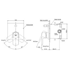 Van gật gù điều chỉnh nóng lạnh kèm nút chuyển hướng TOTO TBG02304BA