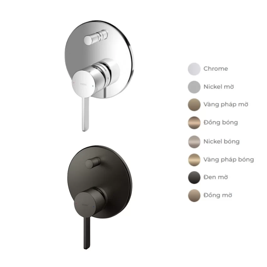 Van gật gù điều chỉnh nóng lạnh kèm nút chuyển hướng TOTO TBG11304VA 6 Van gật gù điều chỉnh nóng lạnh kèm nút chuyển hướng TOTO TBG11304VA