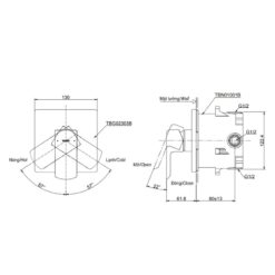 Van gật gù điều chỉnh nóng lạnh TOTO TBG02303BA