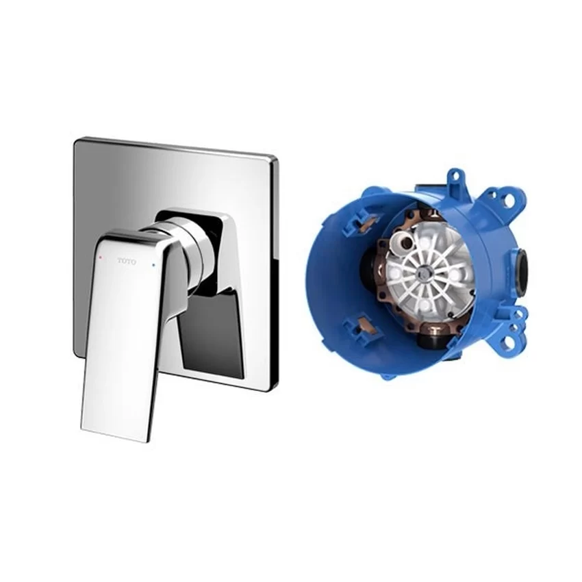 Van gật gù điều chỉnh nóng lạnh TOTO TBG10303VA kèm phụ kiện âm tường TBN01001B 6 Van gật gù điều chỉnh nóng lạnh TOTO TBG10303VA kèm phụ kiện âm tường TBN01001B