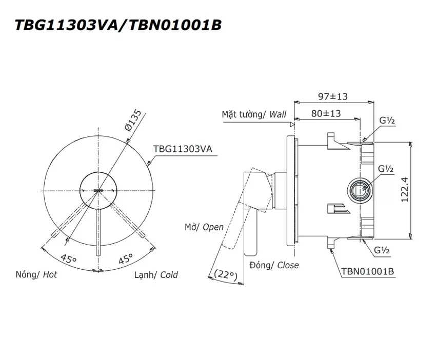 Van gật gù TOTO TBG11303V ưu điểm vượt trội Van gật gù TOTO TBG11303V ưu điểm vượt trội