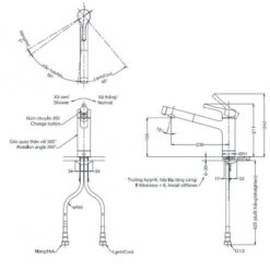 Vòi bếp nóng lạnh TOTO TKS05304J