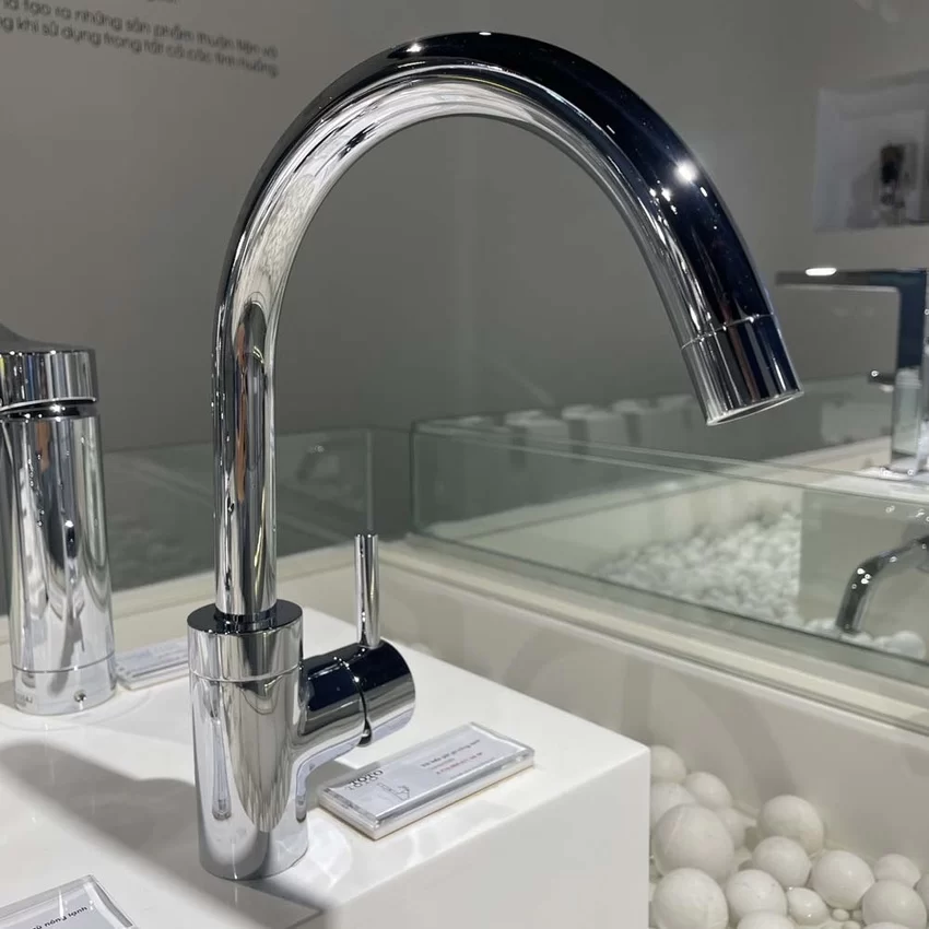 Vòi bếp nóng lạnh TOTO TX605KESBR 19 Vòi bếp nóng lạnh TOTO TX605KESBR tại Hải Yến Home