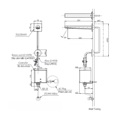 Vòi lavabo cảm ứng gắn tường TOTO TLE25010V