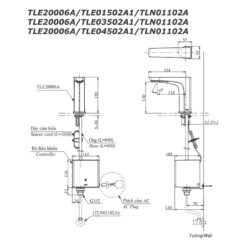 Vòi lavabo cảm ứng TOTO TLE20006A