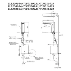 Vòi lavabo cảm ứng TOTO TLE20006A