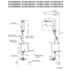 Vòi lavabo cảm ứng TOTO TLE20006A