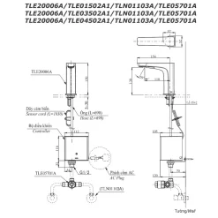 Vòi lavabo cảm ứng TOTO TLE20006A