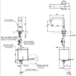 Vòi lavabo cảm ứng TOTO TLE21006A