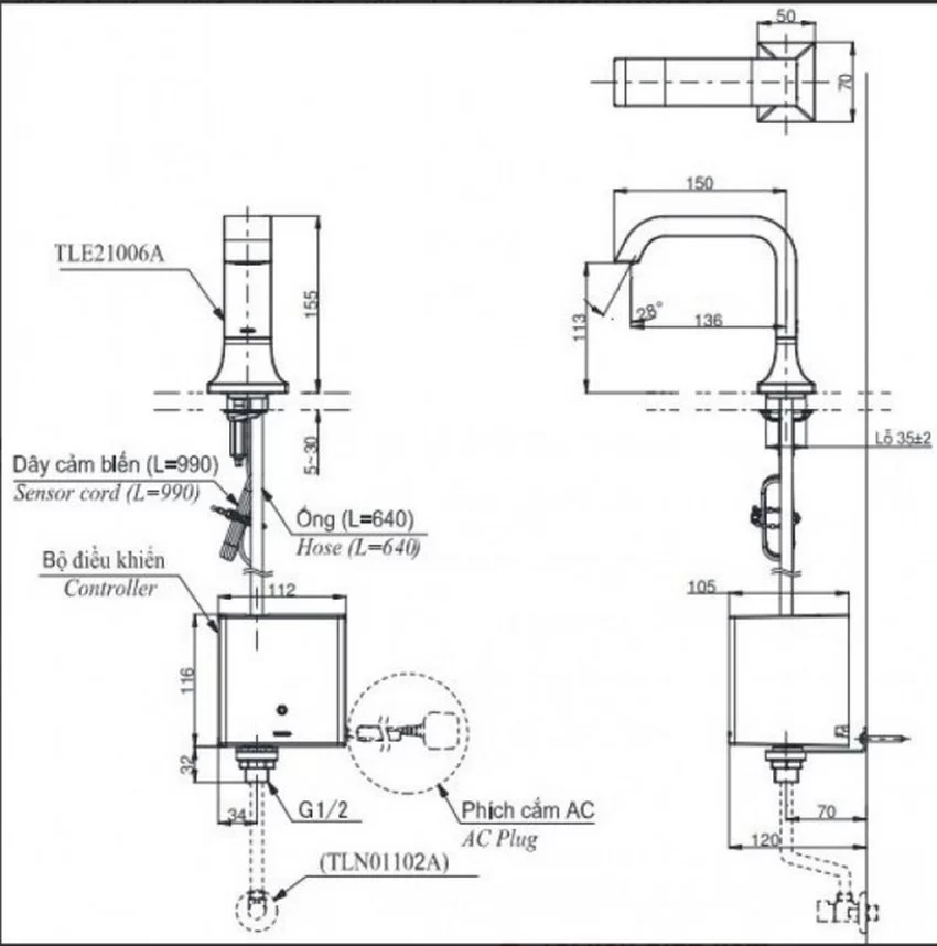 Bảo hành và dịch vụ tại Hải Yến Home cho vòi lavabo TOTO TLE21006A SKU: TLE21006A Bảo hành và dịch vụ tại Hải Yến Home cho vòi lavabo TOTO TLE21006A SKU: TLE21006A