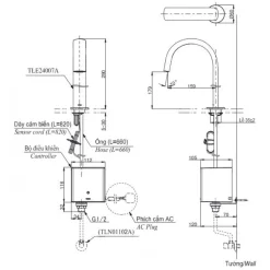Vòi lavabo cảm ứng TOTO TLE24007A