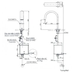 Vòi lavabo cảm ứng TOTO TLE24007V