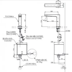 Vòi lavabo cảm ứng TOTO TLE25006A (TLE25006V)