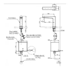 Vòi lavabo cảm ứng TOTO TLE25006V