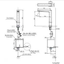 Vòi lavabo cảm ứng TOTO TLE25008A