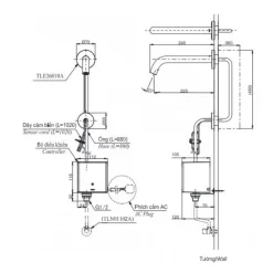Vòi lavabo cảm ứng TOTO TLE26010V