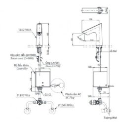 Vòi lavabo cảm ứng TOTO TLE27002A TLE01502A1 TLN01103A TLE05701A (nhiệt độ - dùng điện)