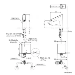 Vòi lavabo cảm ứng TOTO TLE27002A TLE03502A1 TLN01103A TLE05701A (nhiệt độ - tái tạo năng lượng) 13 Vòi lavabo cảm ứng TOTO TLE27002A TLE03502A1 TLN01103A TLE05701A (nhiệt độ - tái tạo năng lượng)