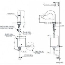Vòi lavabo cảm ứng TOTO TLE28002A TLE01502A1 TLN01102A (nước lạnh - dùng điện)