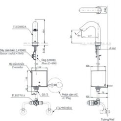 Vòi lavabo cảm ứng TOTO TLE28002A TLE03502A1 TLN01103A TLE05701A (nhiệt độ - tái tạo năng lượng)