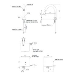 Vòi lavabo cảm ứng TOTO TLE29001V