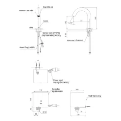 Vòi lavabo cảm ứng TOTO TLE29001V