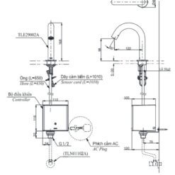 Vòi lavabo cảm ứng TOTO TLE29002A