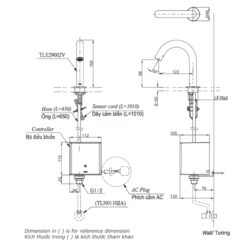Vòi lavabo cảm ứng TOTO TLE29002V