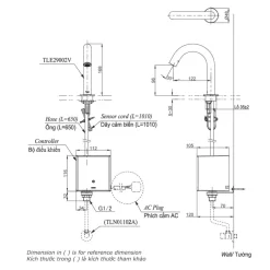 Vòi lavabo cảm ứng TOTO TLE29002V