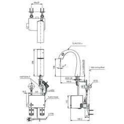 Vòi lavabo cảm ứng TOTO TLP01701J Matsu