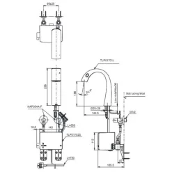 Vòi lavabo cảm ứng TOTO TLP01701J TLP01702S Matsu kèm bộ điều khiển 17 Vòi lavabo cảm ứng TOTO TLP01701J TLP01702S Matsu kèm bộ điều khiển
