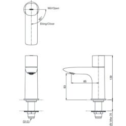 Vòi lavabo lạnh TOTO TLG04101B
