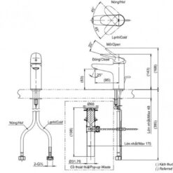 Vòi lavabo lạnh TOTO TLS04101V