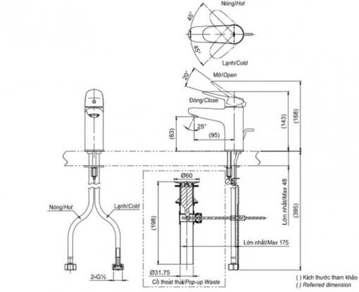 Vòi lavabo lạnh TOTO TLS04101V