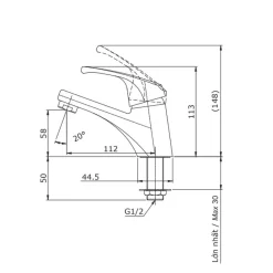 Vòi lavabo lạnh TOTO TX109LD 15 Vòi lavabo lạnh TOTO TX109LD