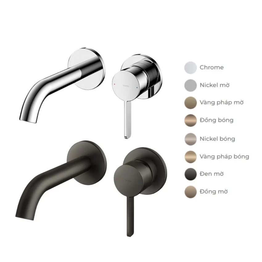 Vòi lavabo nóng lạnh gắn tường GF TOTO TLG11307BA (TLG11307B) 16 Thiết kế sang trọng TLG11307BA
