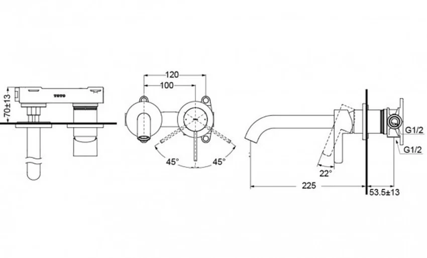 TLG11308BA Lắp đặt Vòi lavabo nóng lạnh TOTO TLG11308BA