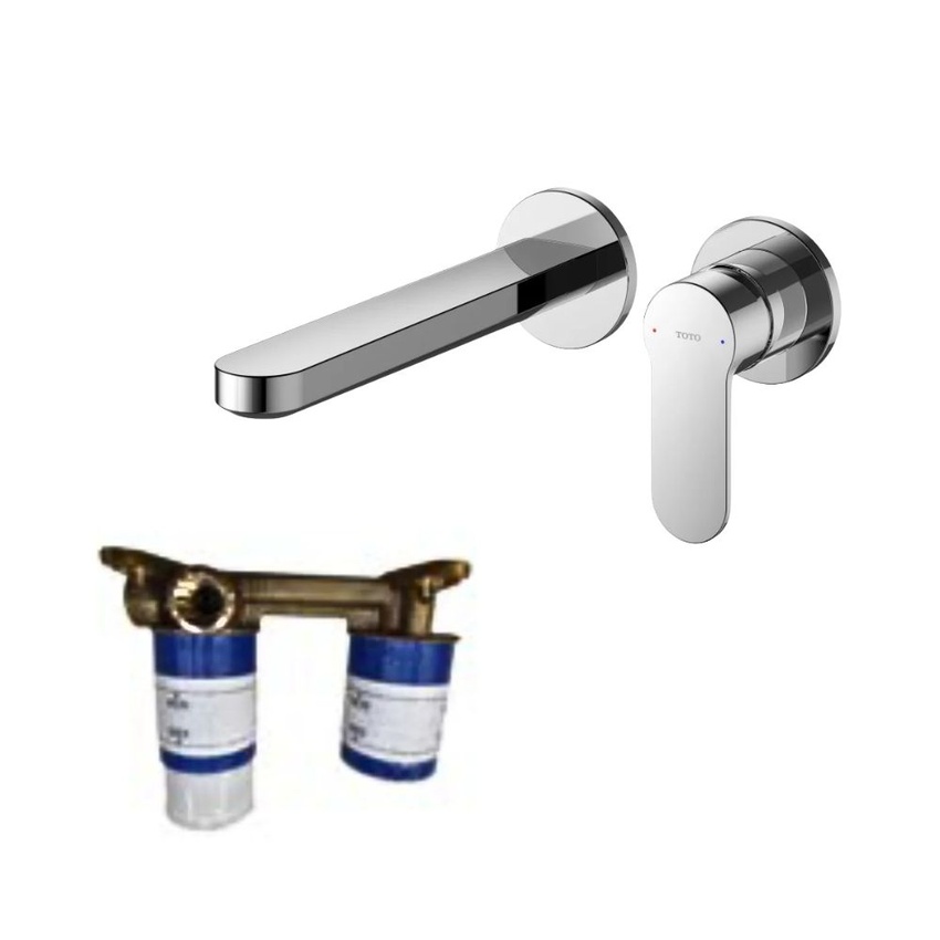 Vòi lavabo nóng lạnh gắn tường LH TOTO TLS06308A/TLS01309B1