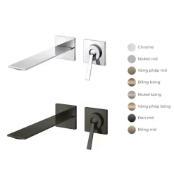 Vòi lavabo nóng lạnh gắn tường ZL TLP02310BA (TLP02310B)