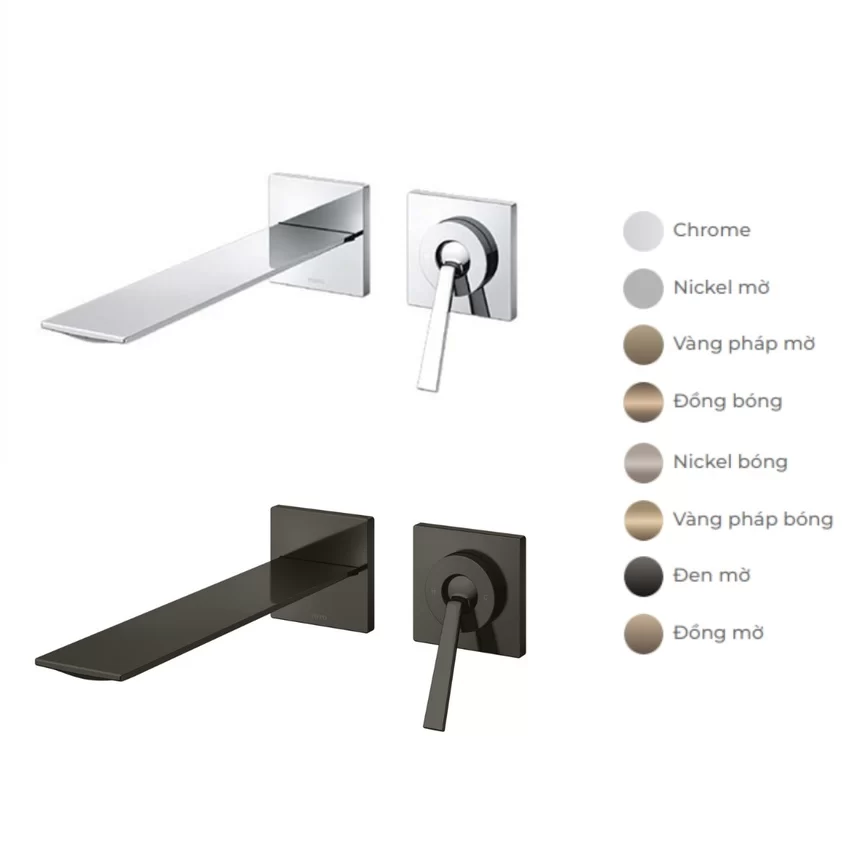Vòi lavabo nóng lạnh gắn tường ZL TLP02310BA (TLP02310B) 6 Vòi Lavabo Nóng Lạnh Gắn Tường ZL TLP02310BA - SKU: TLP02310BA