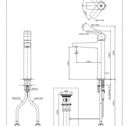 Vòi lavabo nóng lạnh GB TOTO TLG10303V