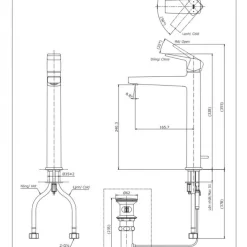 Vòi lavabo nóng lạnh GB TOTO TLG10305V