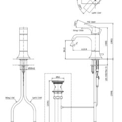 Vòi lavabo nóng lạnh GC TOTO TLG08301V