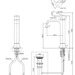 Vòi lavabo nóng lạnh GC TOTO TLG08305V