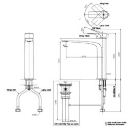 Vòi lavabo nóng lạnh GE TOTO TLG07305V
