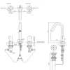 Vòi lavabo nóng lạnh GF TOTO TLG11201B