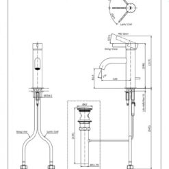 Vòi lavabo nóng lạnh GF TOTO TLG11301V