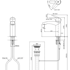 Vòi lavabo nóng lạnh GM TOTO TLG09301V 14 Vòi lavabo nóng lạnh GM TOTO TLG09301V